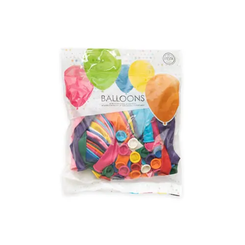 Ballonnen 50st. Assorti metallic/parelmoer