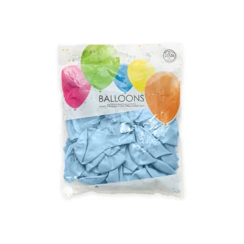 Ballonnen 50st. Lichtblauw metallic