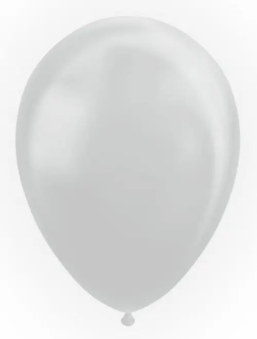 Ballonnen 50st. Zilver metallic