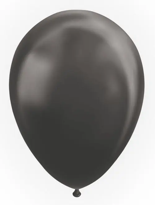 Ballonnen 50st. Zwart metallic