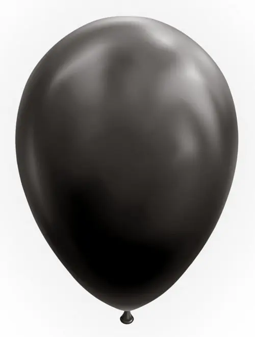 Ballonnen 50st. Zwart standaard