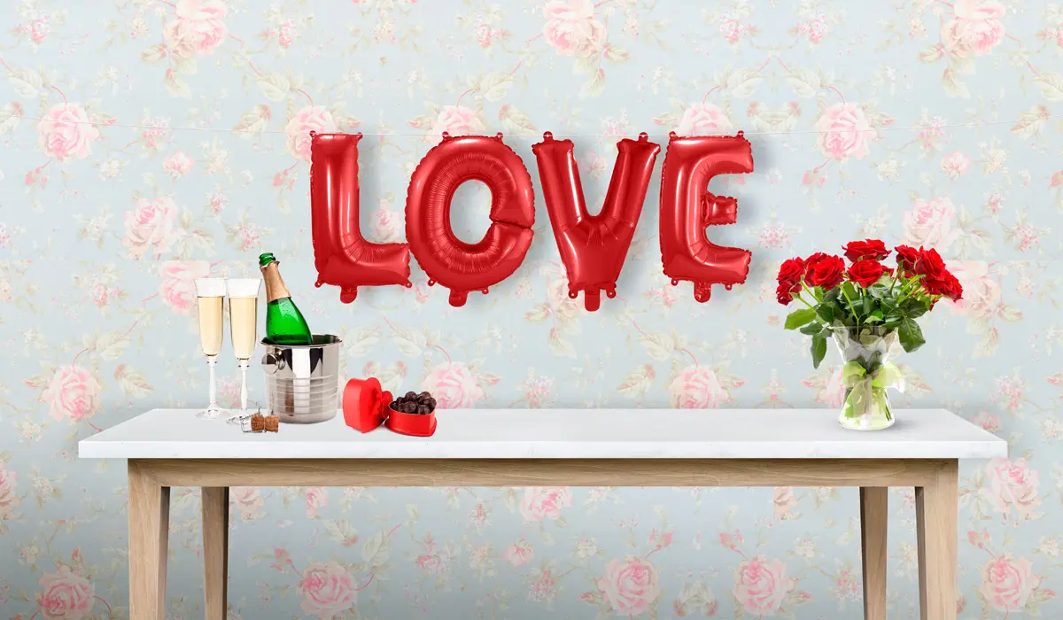 Ballonnenkit Love (luchtgevuld) 36cm