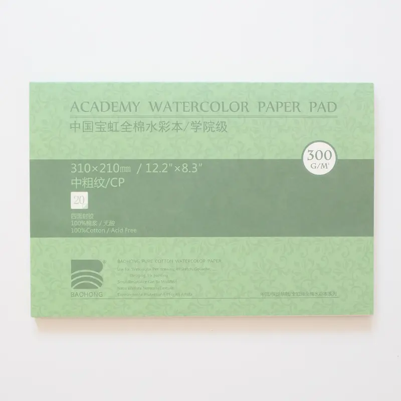 Baohong Academy 300g 31x21cm Cold pressed 20 sheets