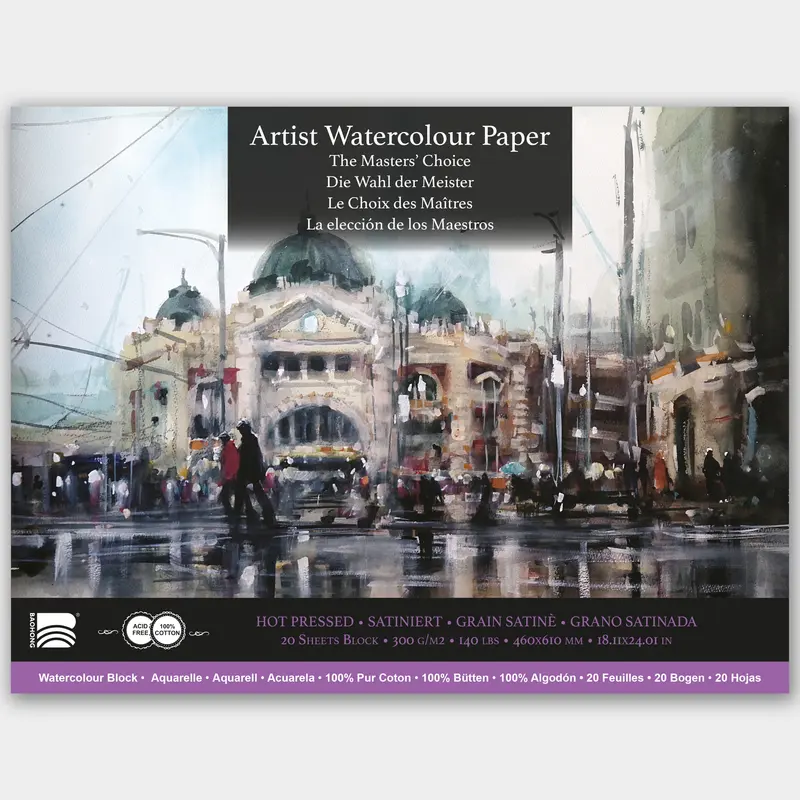 Baohong Masters' Choice 300g Block Hot pressed 46x61cm Amanda Hyatt