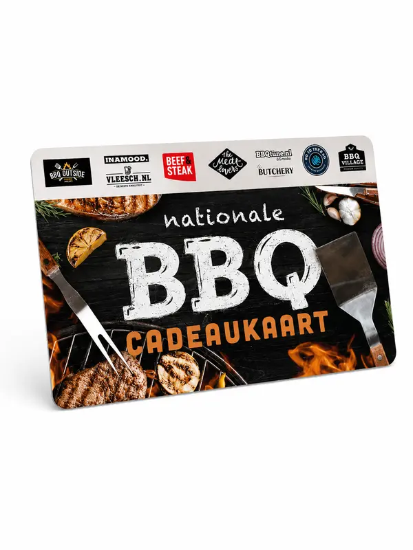 BBQ cadeaukaart voor vlees en vis