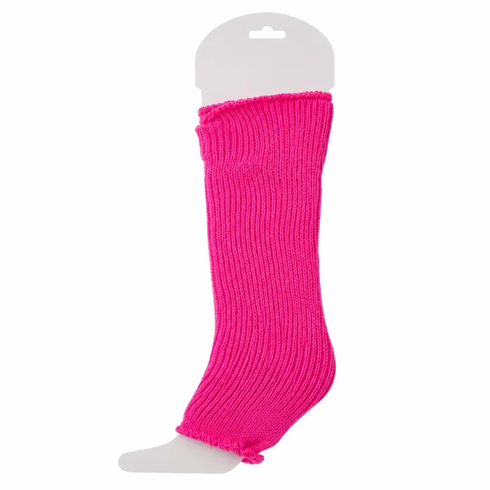 Beenwarmers neon roze one size