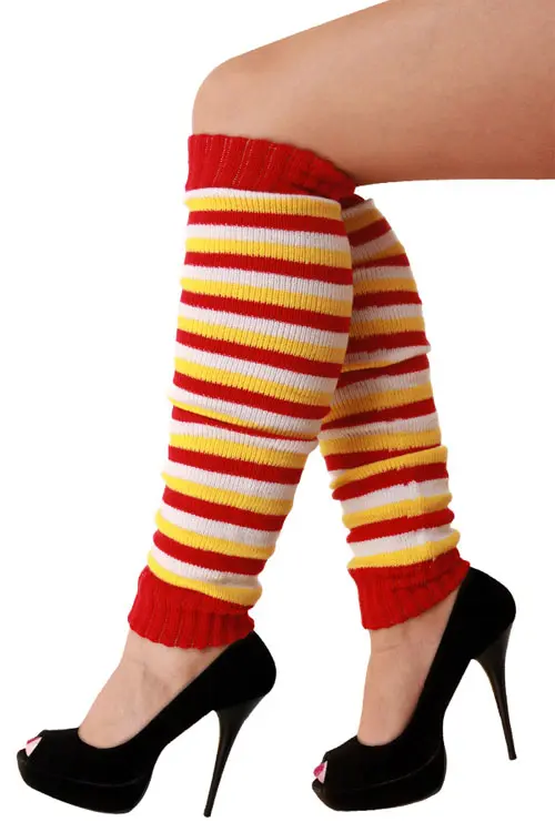 Beenwarmers rood/wit/geel