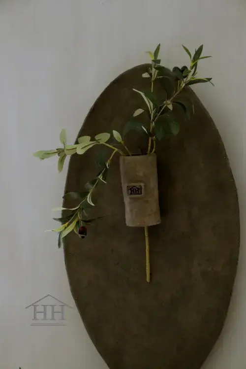 Betonnen wandvaas – taupe – 14cm