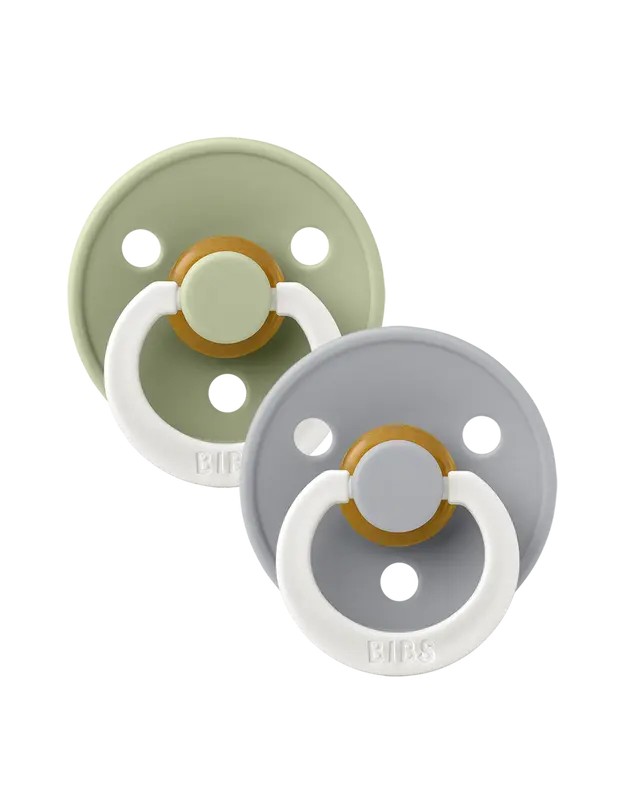 BIBS Colour 2 pack Sage NIGHT/Cloud NIGHT