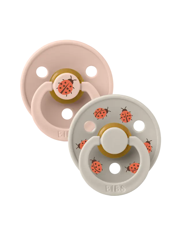 BIBS Studio Colour 2 pack Ladybug Blush Mix