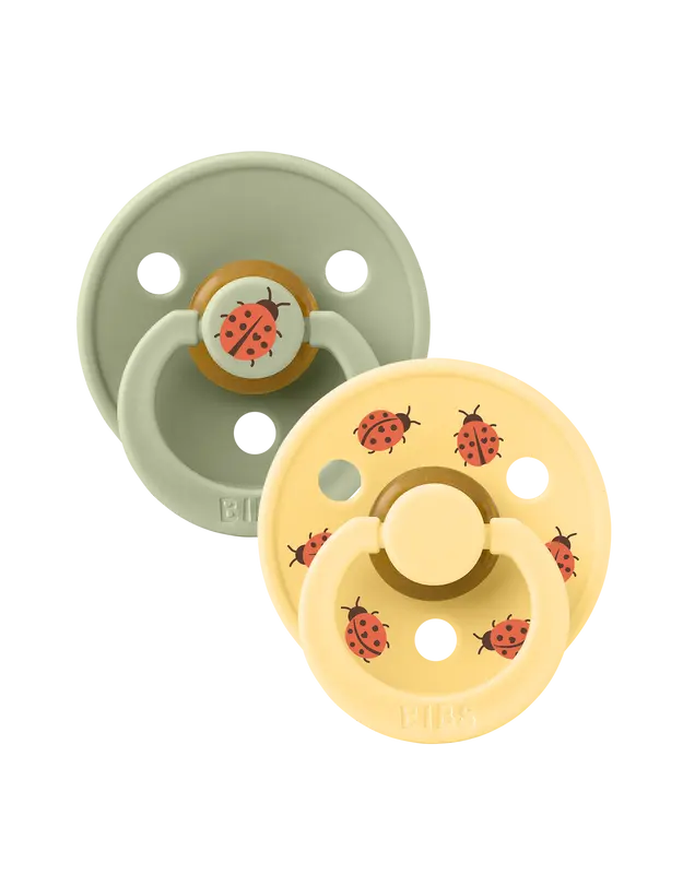 BIBS Studio Colour 2 pack Ladybug Sage Mix