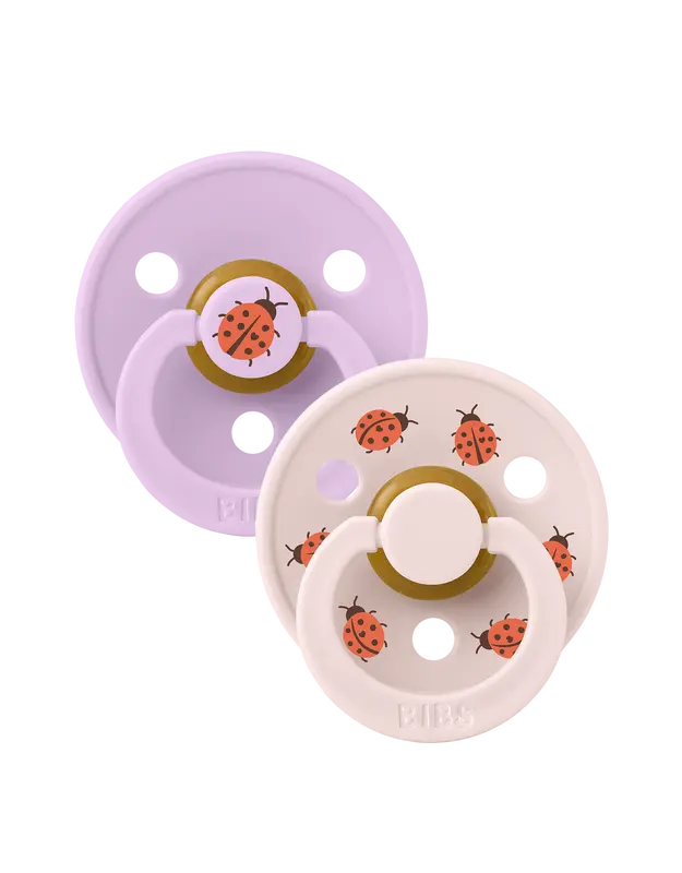 BIBS Studio Colour 2 pack Ladybug Violet Sky Mix