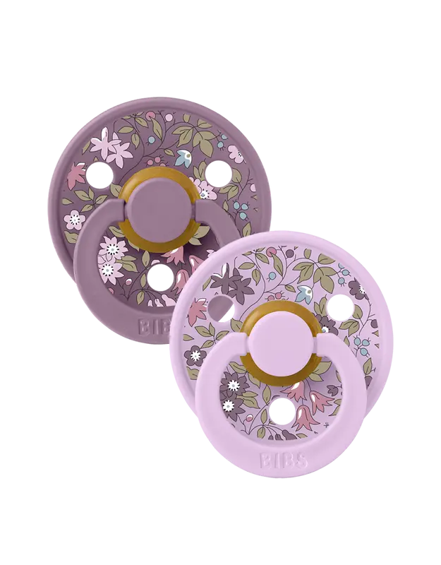BIBS x Liberty 2 PACK Colour Camomile Lawn - Violet Sky Mix