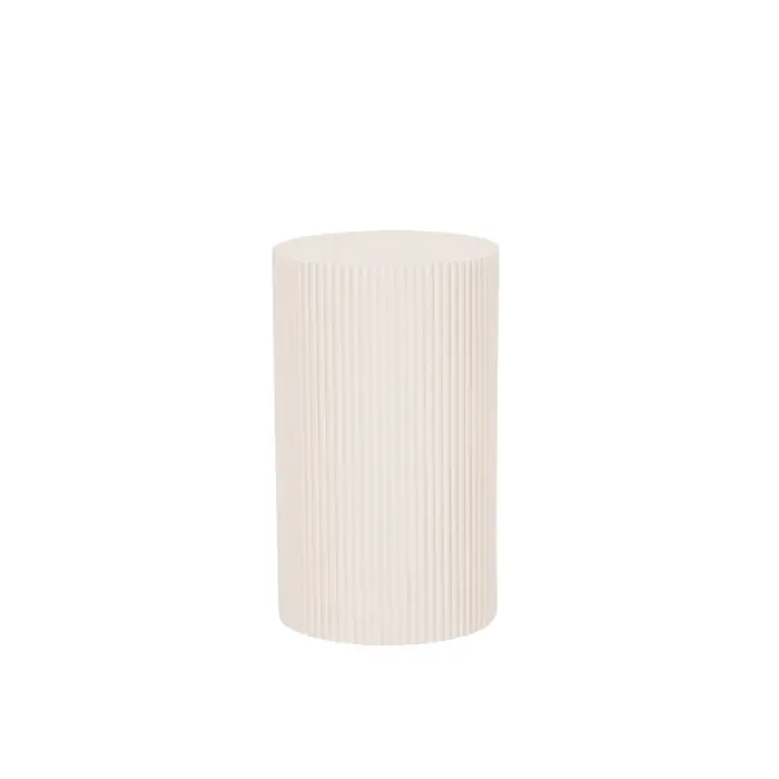 Bijzettafel / pilaarcilinder - MDF - zand - 30x54cm