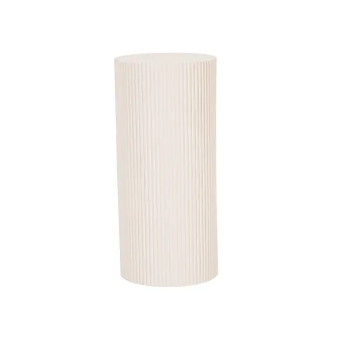 Bijzettafel / pilaarcilinder - MDF - zand - 30x65cm