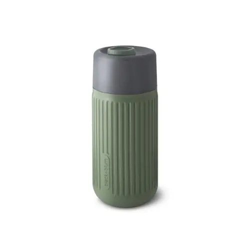 Black+Blum Travel Cup Glass 0.34Ltr Grey Olive