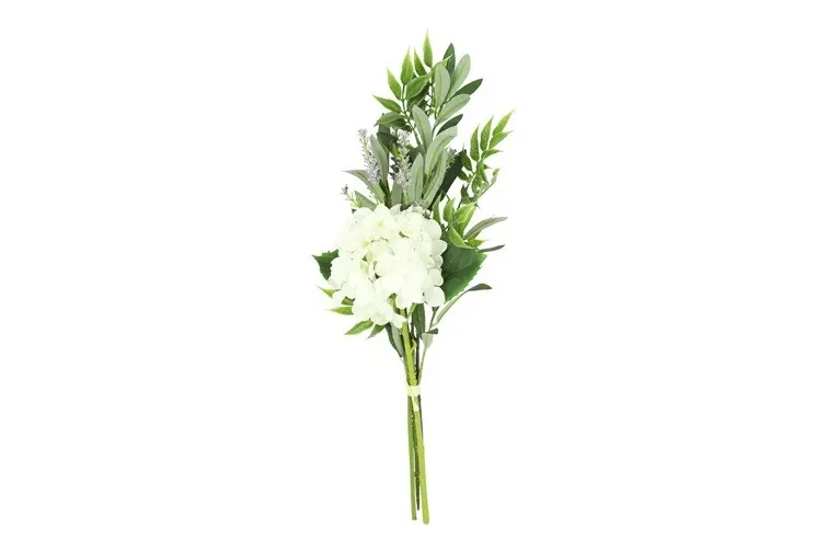 Bloemen boeket wit-L5B20H48CM