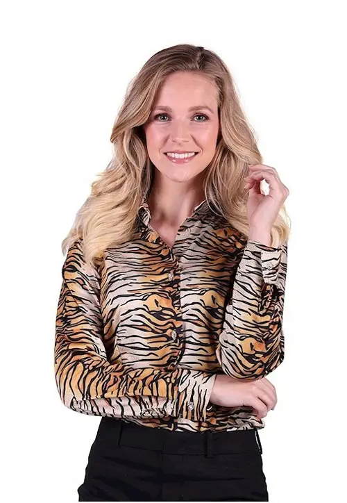 Blouse dame tijger mt. XS