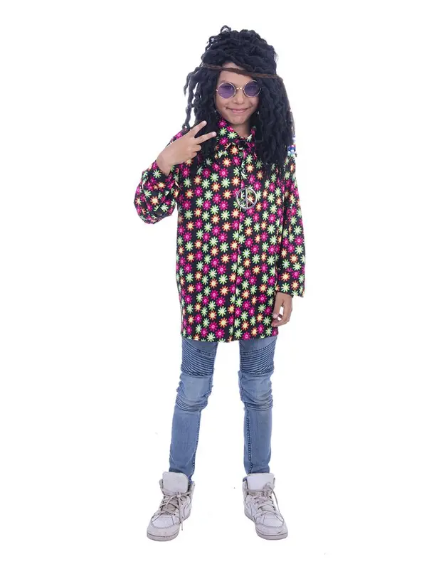Blouse Hippie flowering fiercly mt. 164