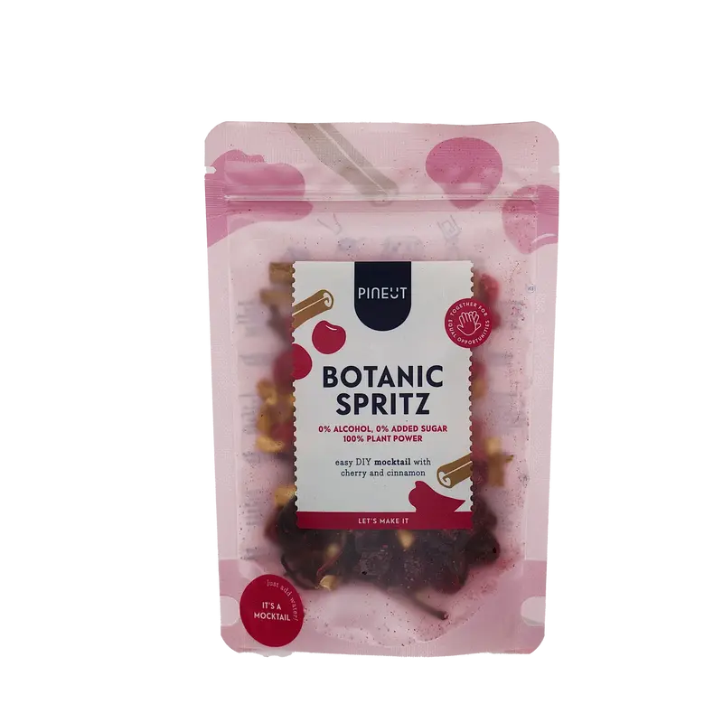 Botanic Spritz Mocktail | Cherry Cinnamon | Alcoholvrij | Pouchbag BIO