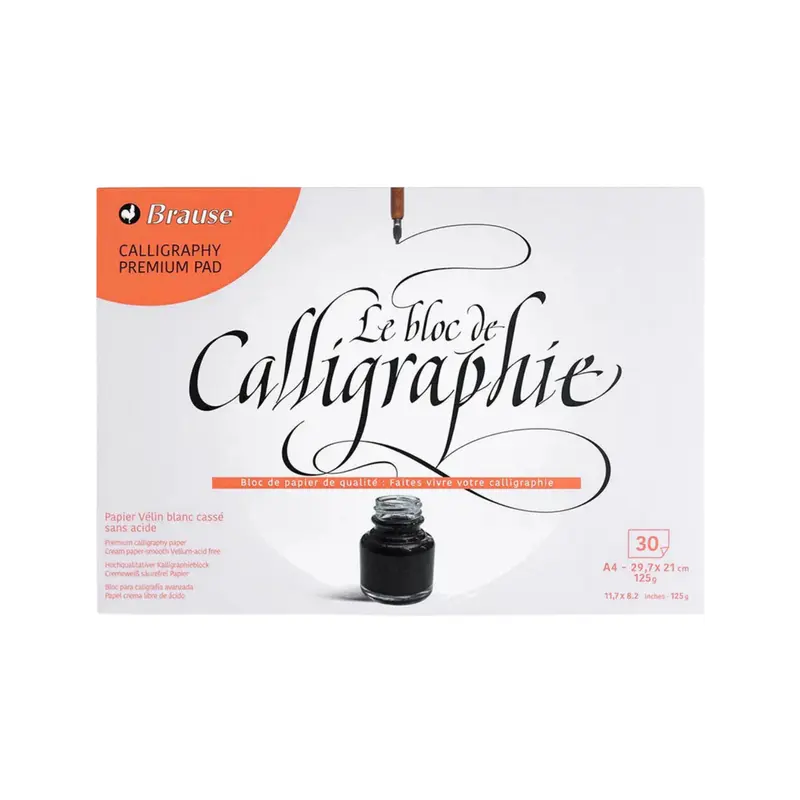 Brause Blok voor Kalligrafie A4 - Le Block de Calligraphie