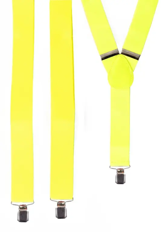 Bretels fluor geel