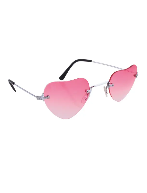 Bril hartvorm roze