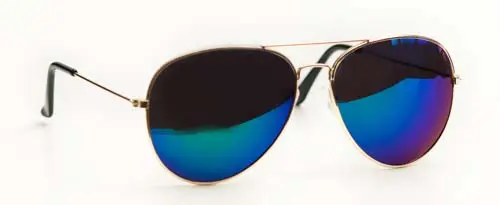 Bril piloot zilver spiegelglas