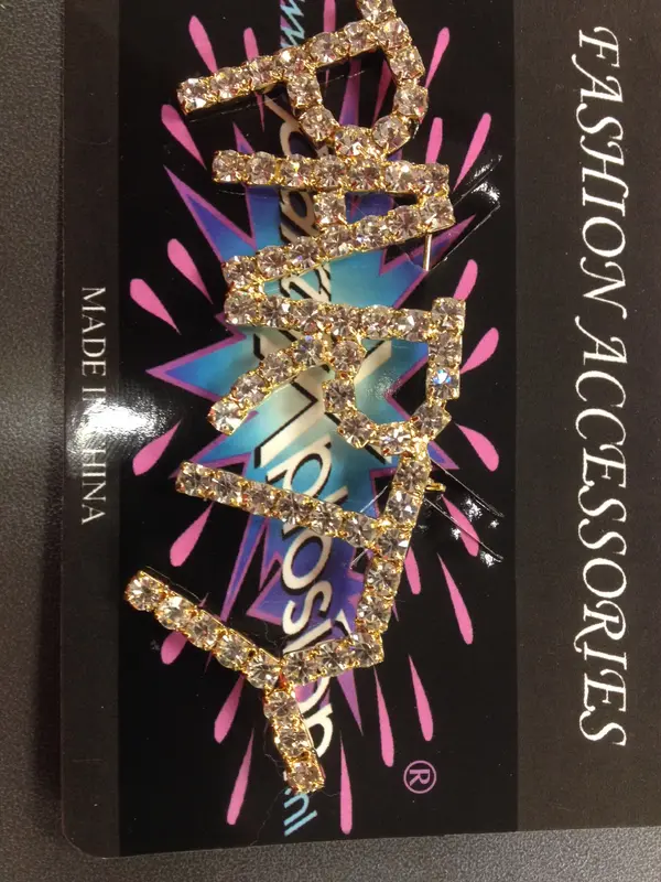 Broche party strass