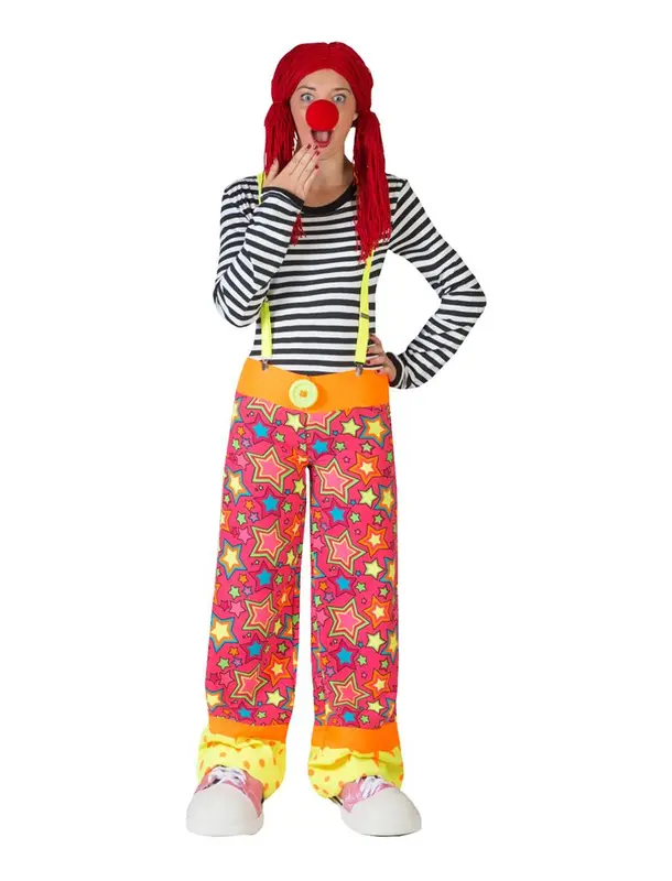 Broek Sparkling star clown mt. 40/42