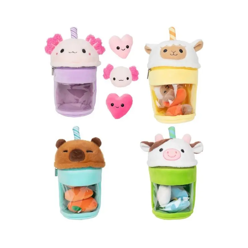 Bubble tea dier knuffel 30 cm - Kies je favoriet