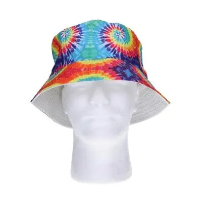 Bucket hoed tie-dye meerkleurig