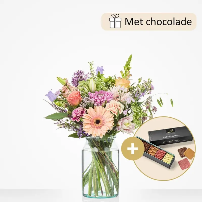 Cadeauset Voor jou Bloemen Fleur