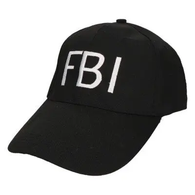 Cap FBI zwart
