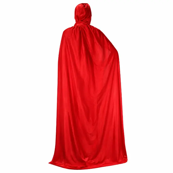 Cape Halloween capuchon rood volwassenen