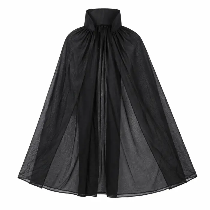 Cape Halloween zwart kindermaat