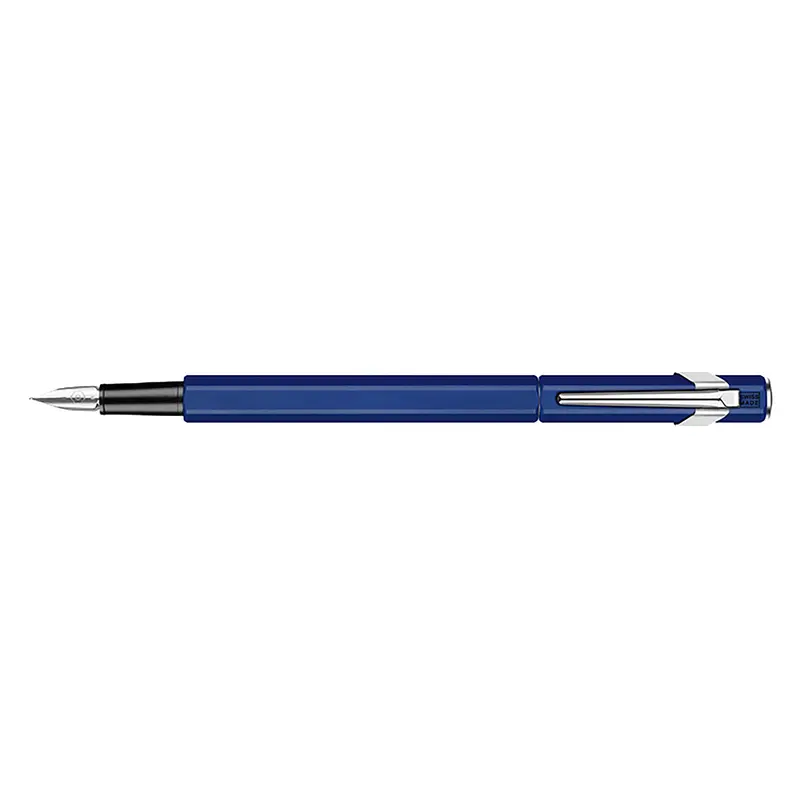 Caran d'Ache 849 mat blauw vulpen