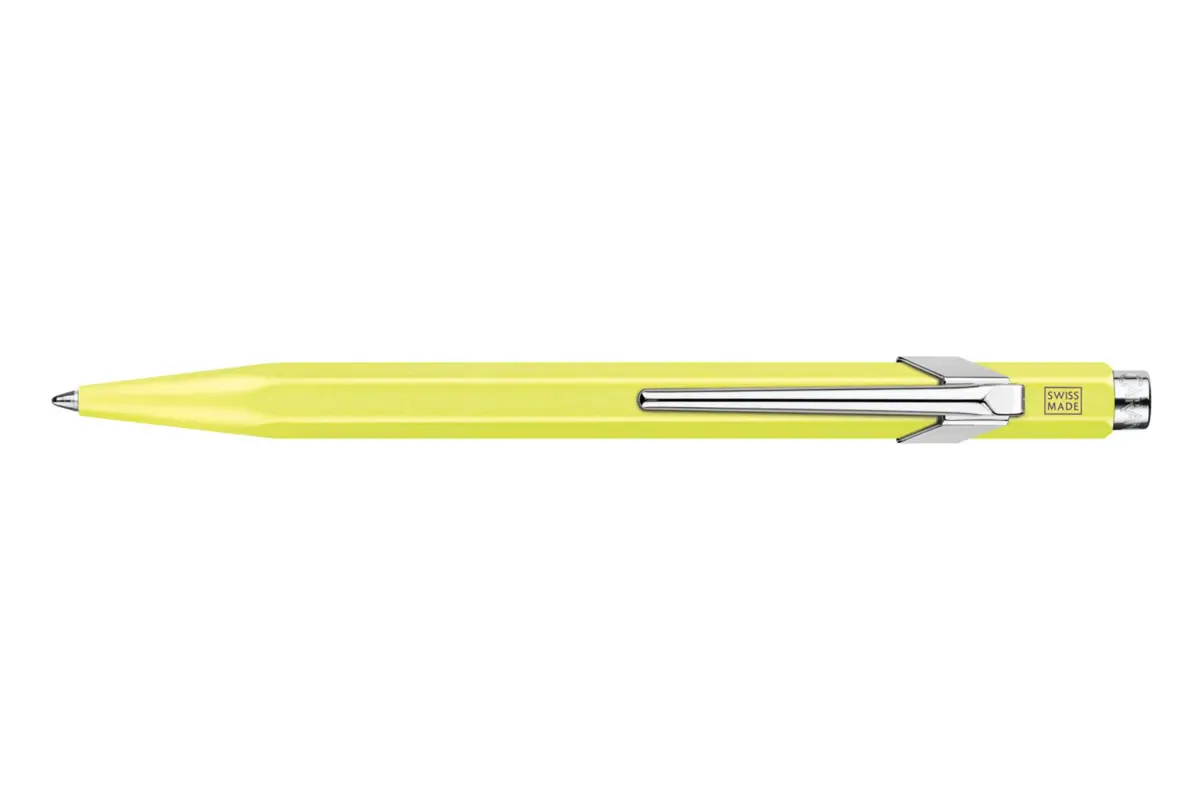 Caran d'Ache 849 Neon Yellow Balpen