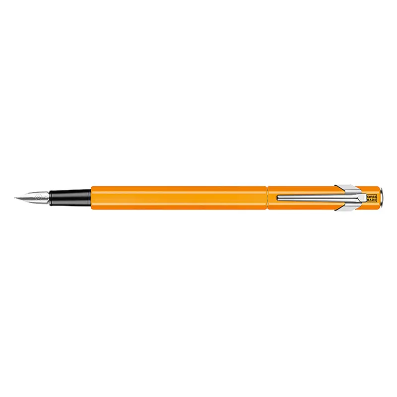 Caran d'Ache 849 oranje neon vulpen