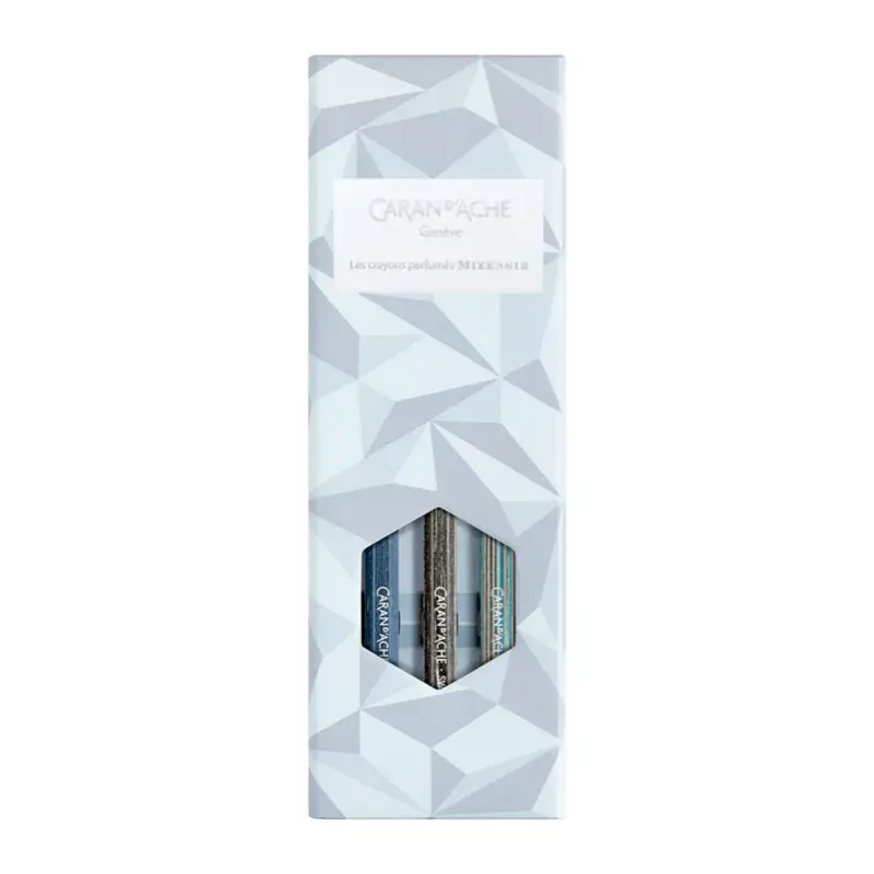 Caran d'Ache Alpine Frost Set van 3 HB Potloden met Geur