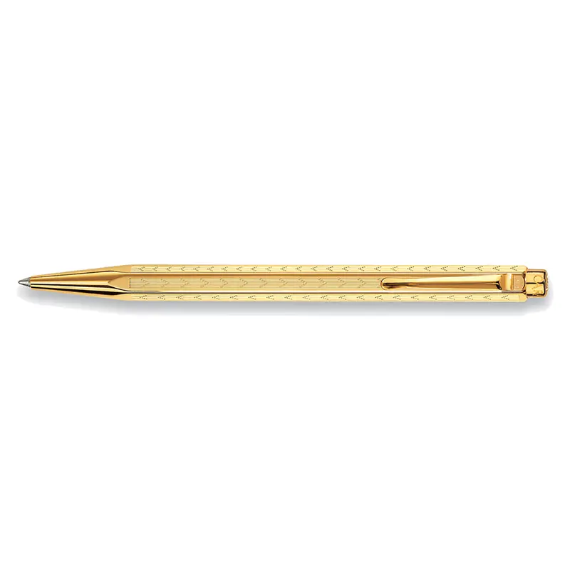 Caran d'Ache Ecridor Chevron verguld balpen