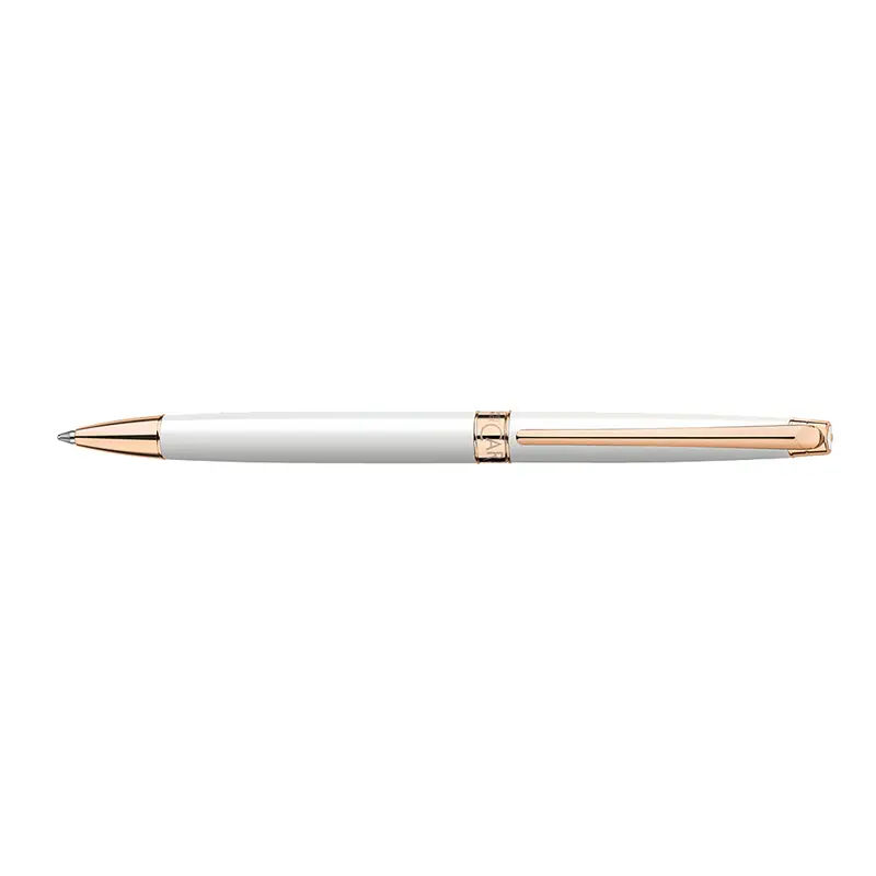 Caran d'Ache Léman Slim White Rosegold balpen