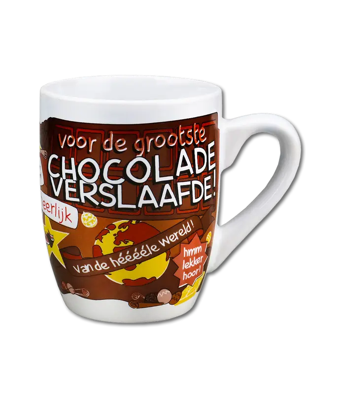 Cartoonmok - Chocolade verslaafde