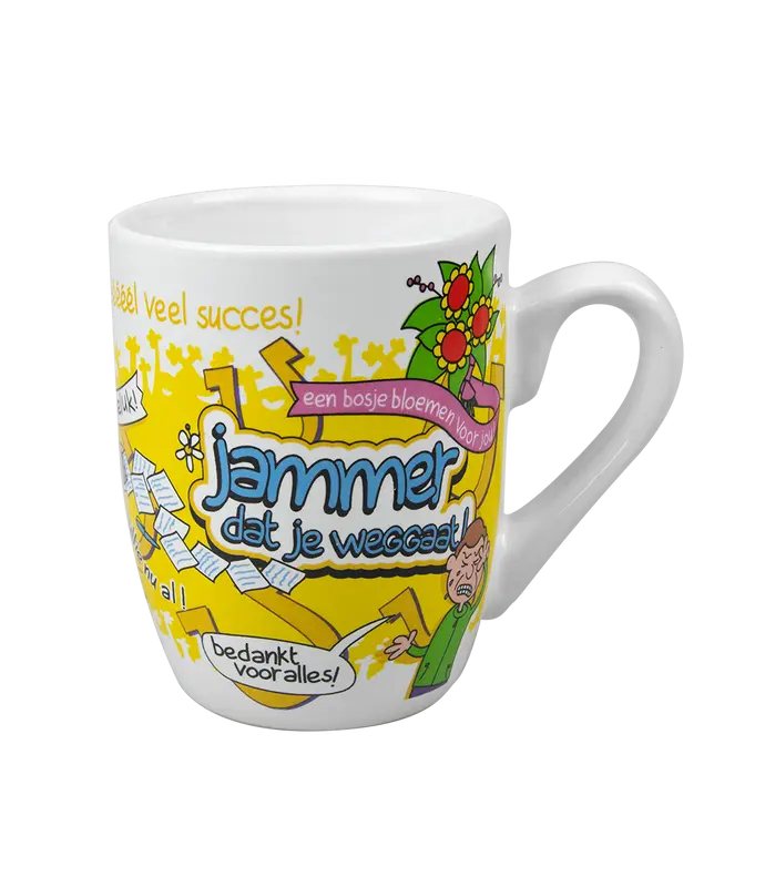 Cartoonmok - Jammer dat je weggaat