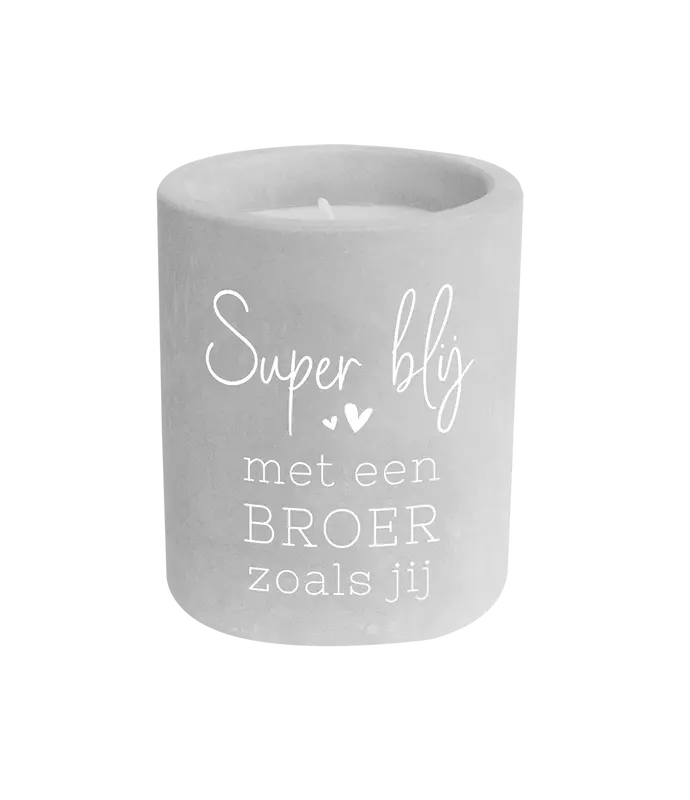 Cement candle - Broer