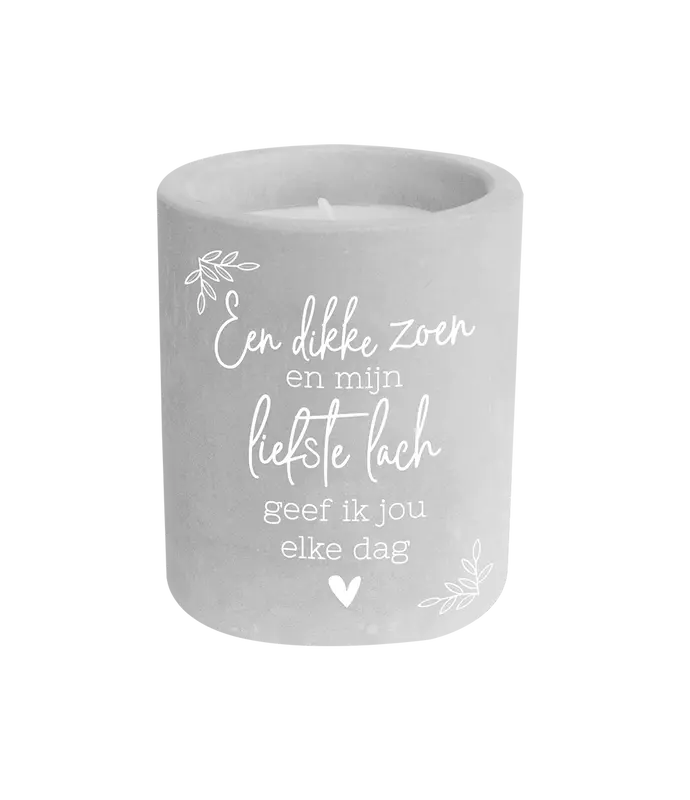 Cement candle - Dikke zoen