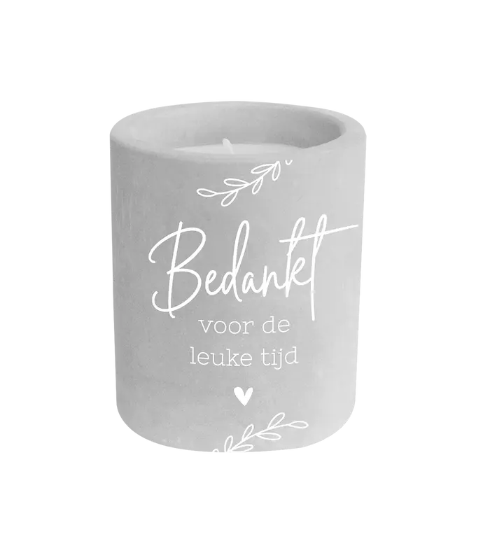 Cement candle - Leuke tijd