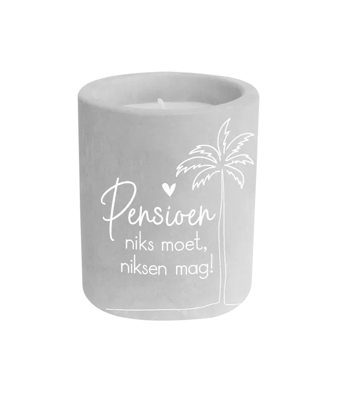 Cement candle - Pensioen