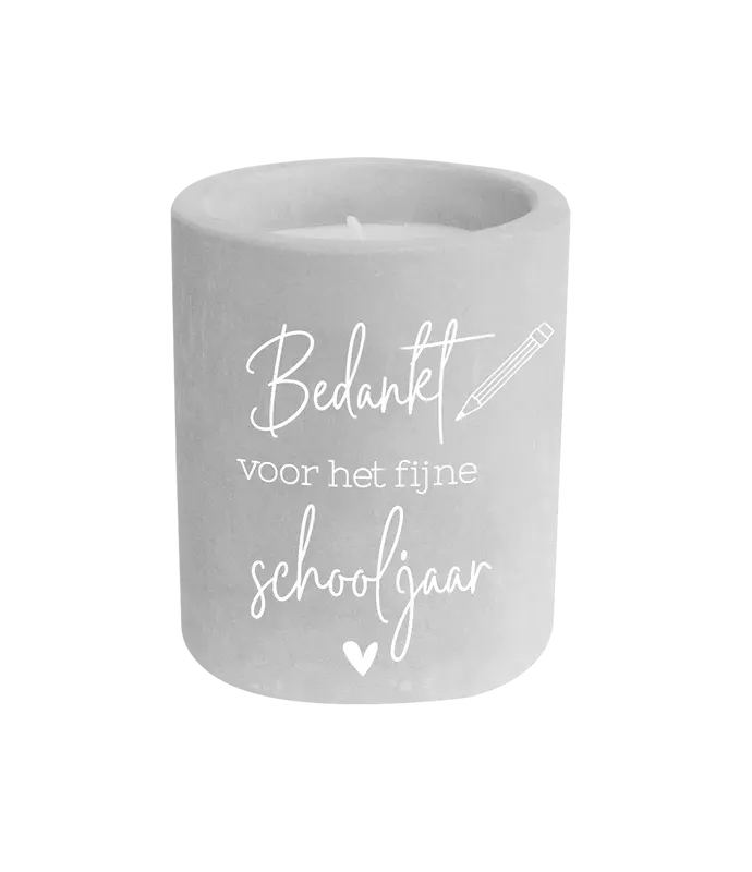 Cement candle - Schooljaar