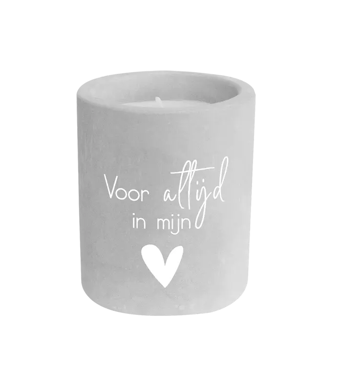 Cement candle - Voor altijd